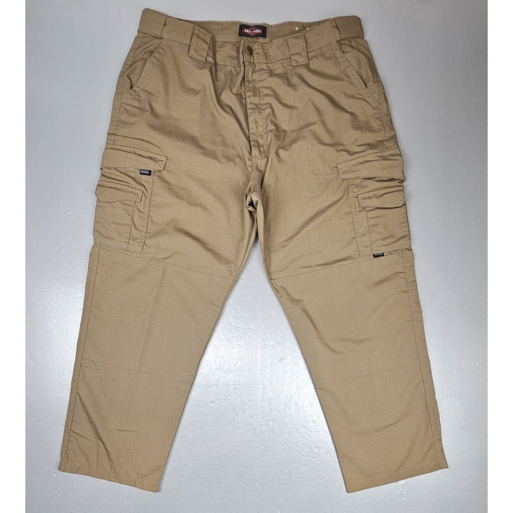 True Spec Tactical Pants Mens 42x30 Brown NRA Addition Ripstop‎ Cargo.